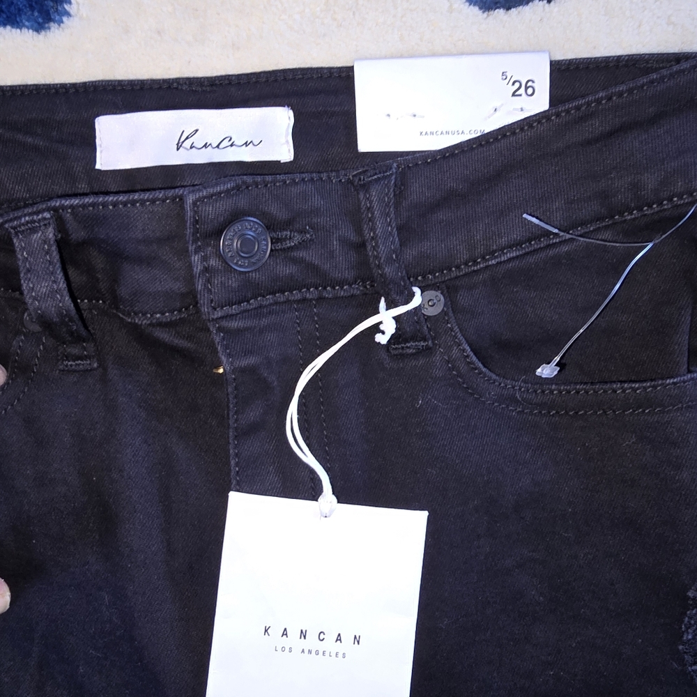 KanCan Black distressed jeans